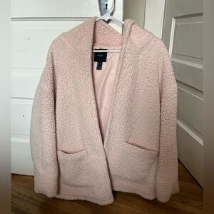 Forever 21 pink Sherpa jacket
